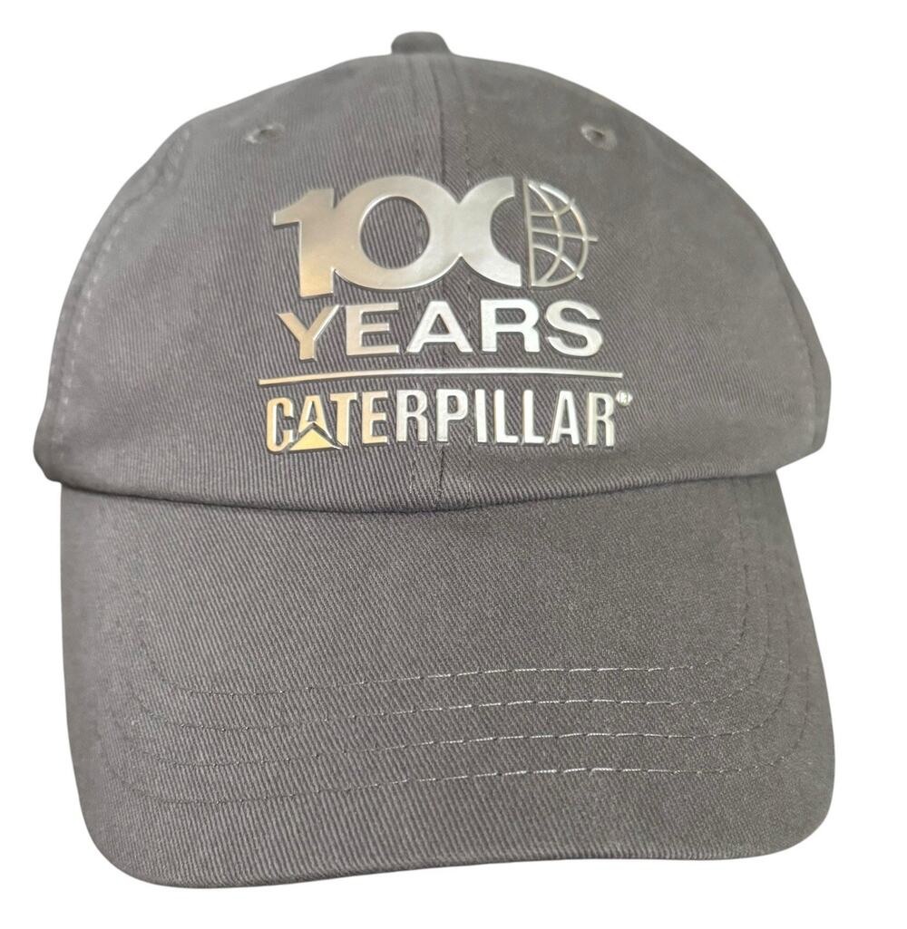 CAT Caterpillar 1925-2025 100 Years Anniversary Gift Cap - Employees Gray Hat